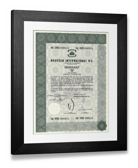Framed Print : Historical share certificates in Dutch Guilders Framed Print : Historical share certificates in Dutch Guilders