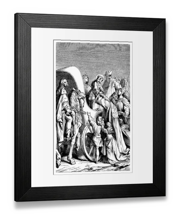 Framed Print : Landgravess Elizabeth of Thuringia or Elizabeth of Hungary