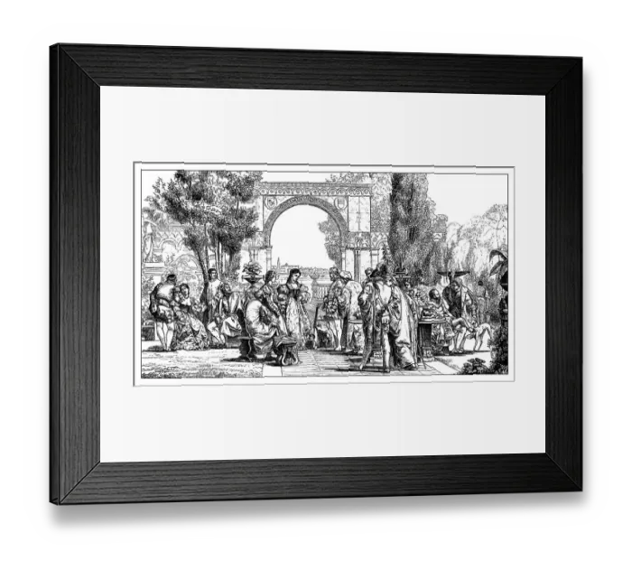 Framed Print : Italian court of muses at the time of the Gaspara Stampa Framed Print : Italian court of muses at the time of the Gaspara Stampa
