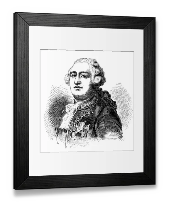 Framed Print : Louis XVI. Augustus of France, 1754 - 1793 Framed Print : Louis XVI. Augustus of France, 1754 - 1793