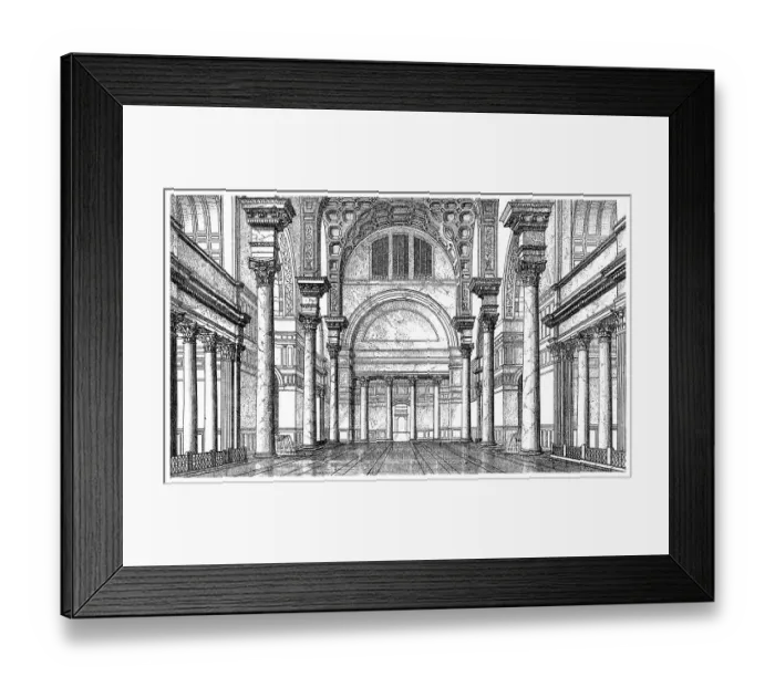 Framed Print : Historical graphic representation