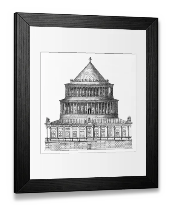Framed Print : Historical graphic representation