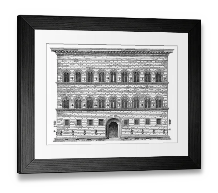 Framed Print : Historical graphic representation