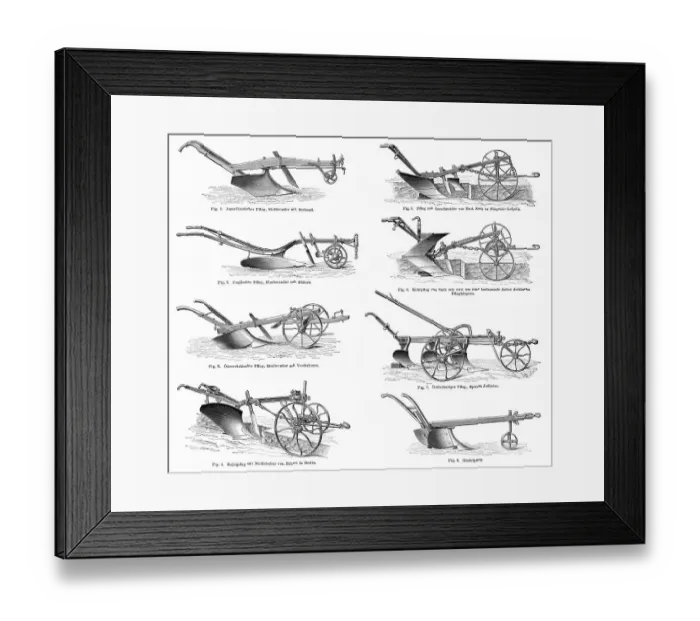 Framed Print : Historical graphic representation