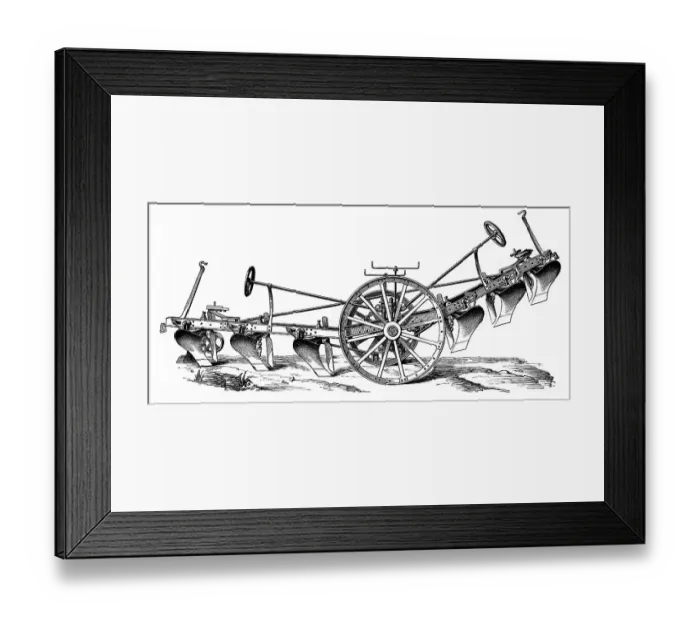Framed Print : Historical graphic representation
