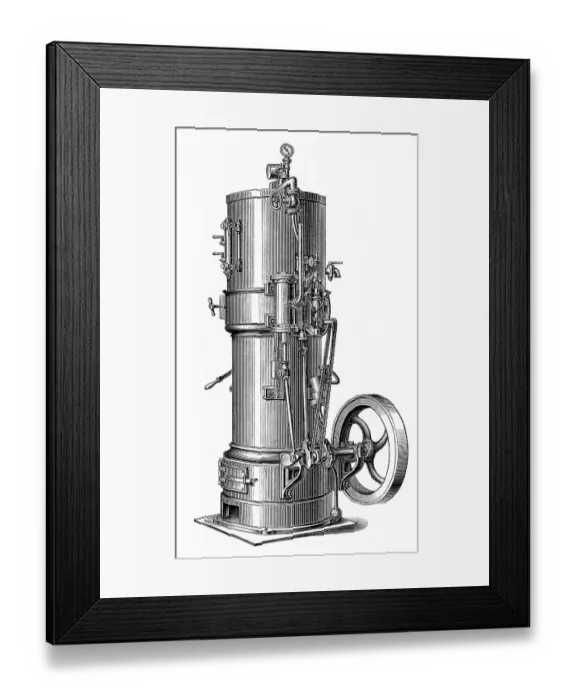 Framed Print : Historical graphic representation