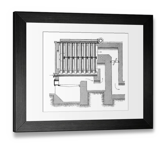 Framed Print : Historical graphic representation