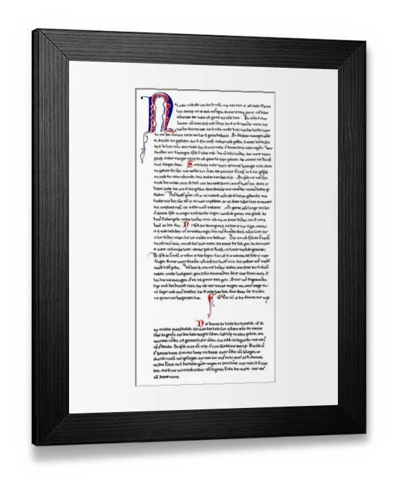 Framed Print : Historical manuscript, Nibelungen manuscript Framed Print : Historical manuscript, Nibelungen manuscript
