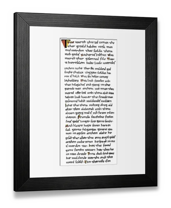 Framed Print : Historic print, manuscript, codex cottonianus Framed Print : Historic print, manuscript, codex cottonianus