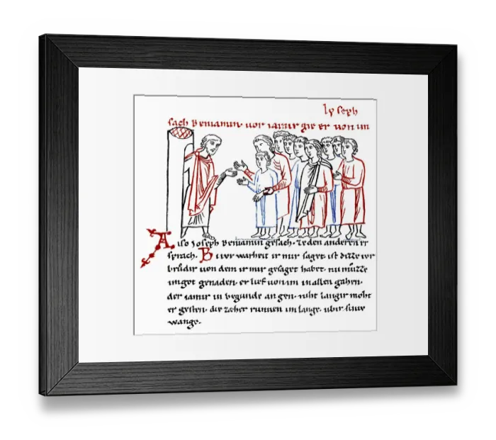 Framed Print : Historic print, Joseph and his Brothers Framed Print : Historic print, Joseph and his Brothers