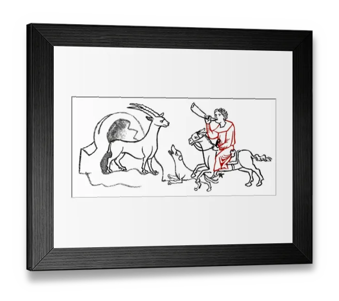 Framed Print : Historic print, Millstaett Manuscript
