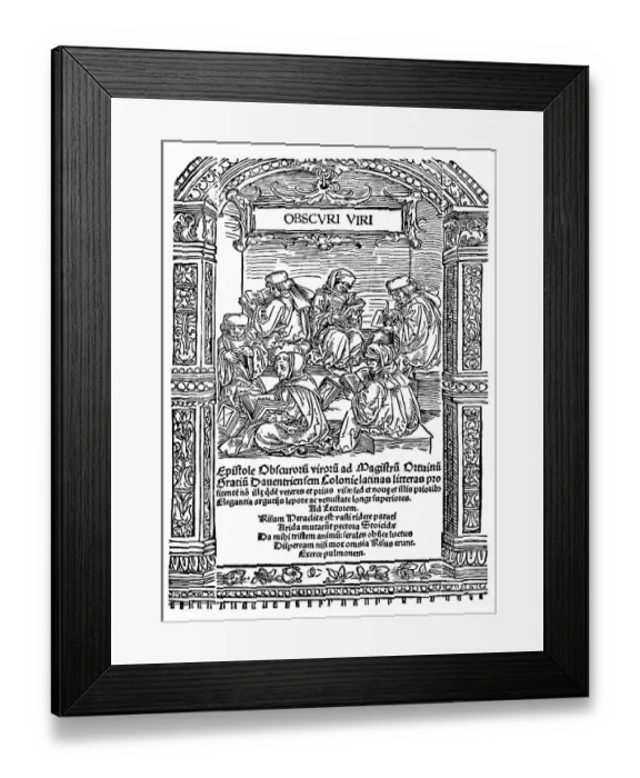 Framed Print : Historic print, woodcut from 1517