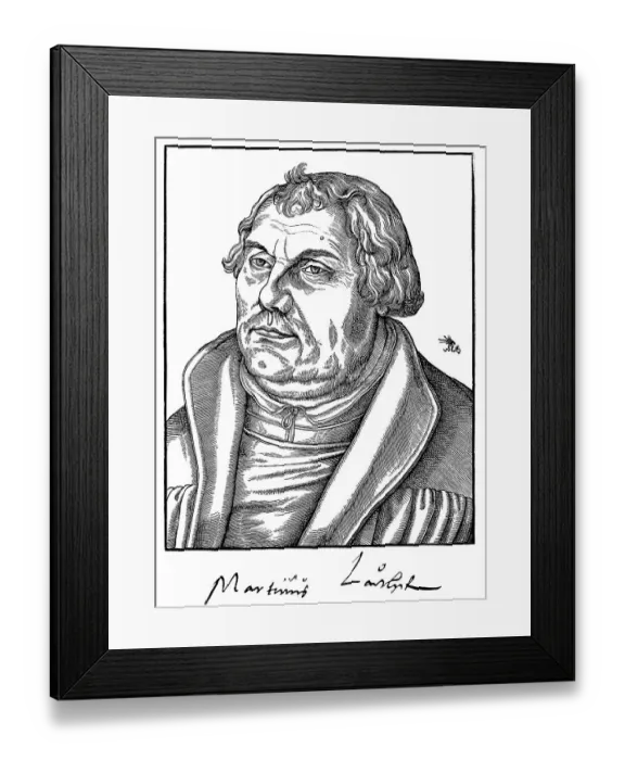 Framed Print : Historic print, woodcut from 1551