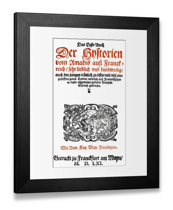 Framed Print : Historic print, woodcut of 1569