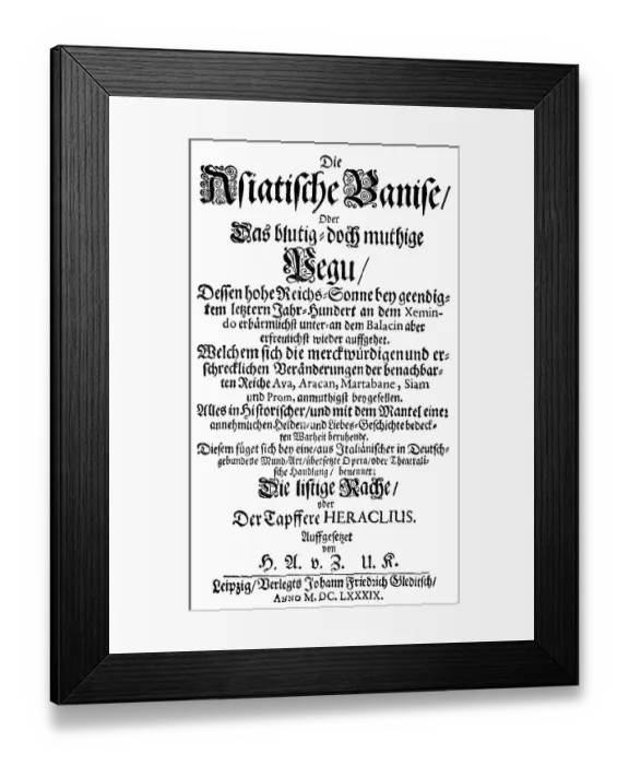 Framed Print : Historic print, 1689 Framed Print : Historic print, 1689