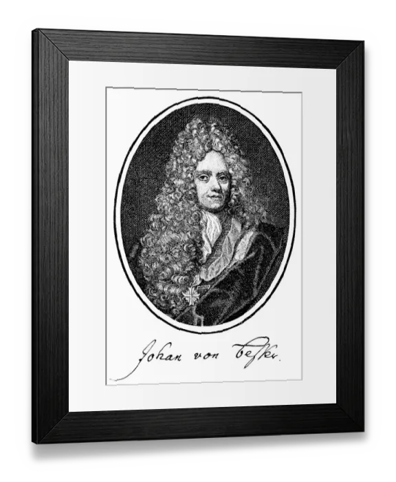 Framed Print : Historic print, copper engraving from 1621 Framed Print : Historic print, copper engraving from 1621