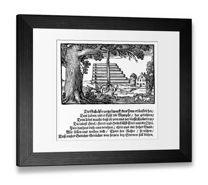 Framed Print : Historic print of 1645