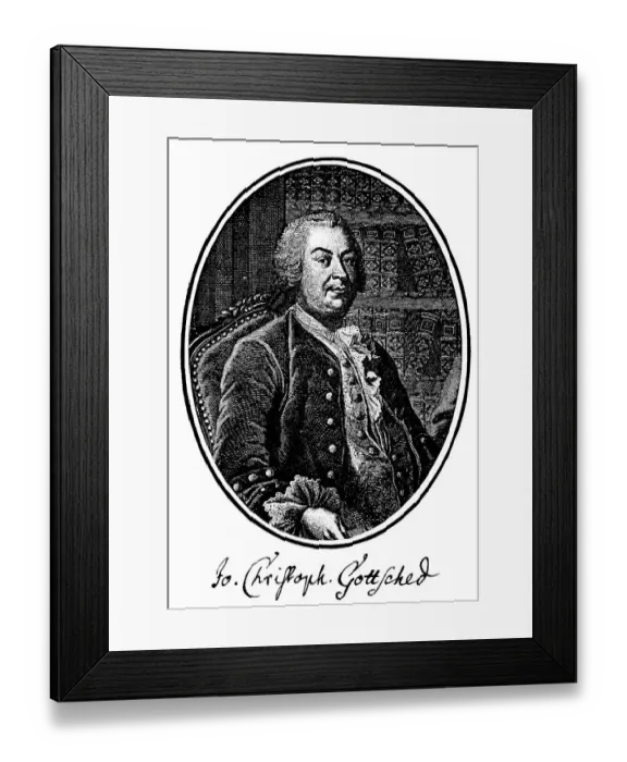 Framed Print : Historic print, copper engraving
