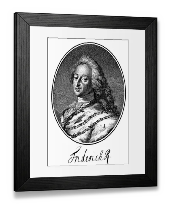 Framed Print : Historic print, copper engraving