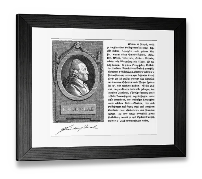 Framed Print : Historic print, copper engraving Framed Print : Historic print, copper engraving