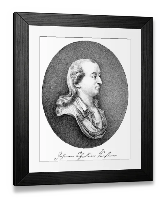 Framed Print : Portrait of Johann Christian Kestner Framed Print : Portrait of Johann Christian Kestner