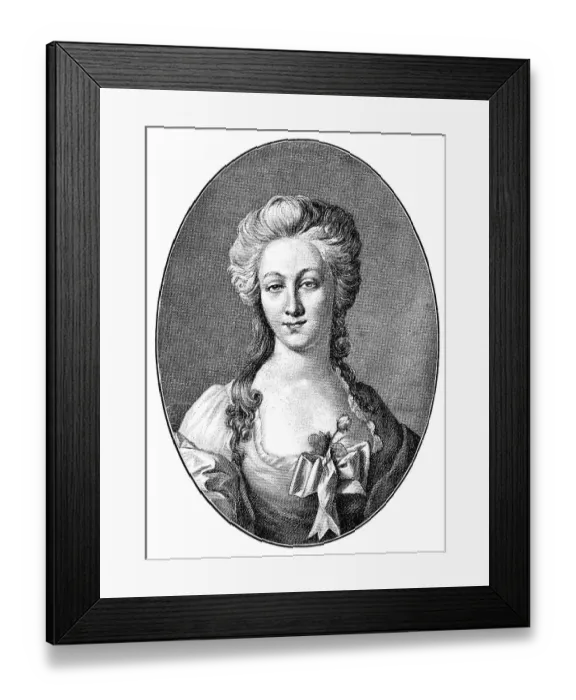 Framed Print : Portrait of Anna Elizabeth Schoenemann