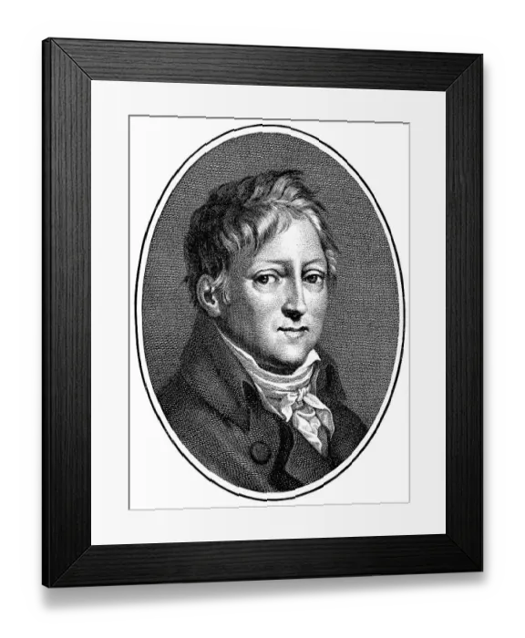 Framed Print : Historical print, portrait of Moritz August von Thuemmel Framed Print : Historical print, portrait of Moritz August von Thuemmel