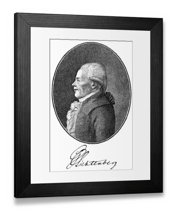 Framed Print : Historical print, 1791, portrait of Georg Christoph Lichtenberg Framed Print : Historical print, 1791, portrait of Georg Christoph Lichtenberg