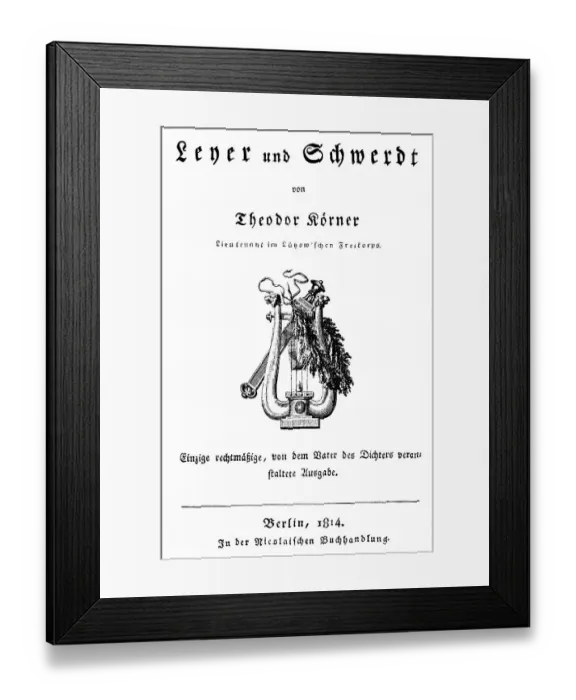 Framed Print : Historical print, engraving, 1814