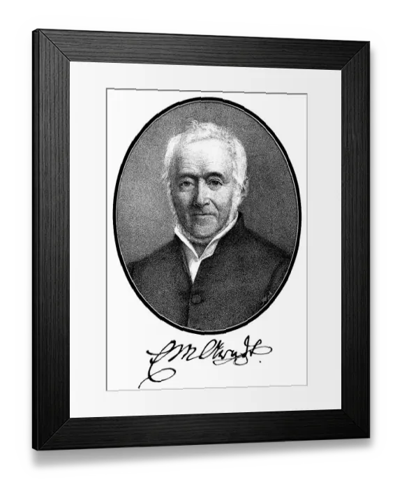 Framed Print : Historical print, engraving, portrait of Ernst Moritz Arndt