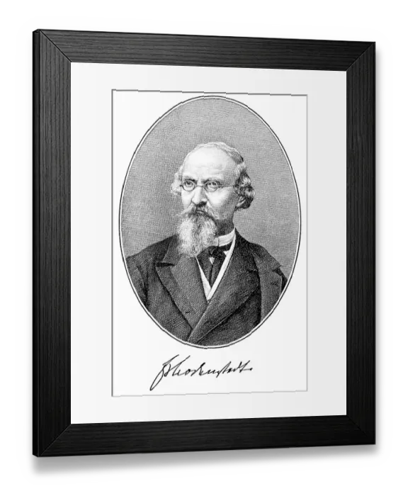 Framed Print : Historical print, portrait of Friedrich Martin von Bodenstedt