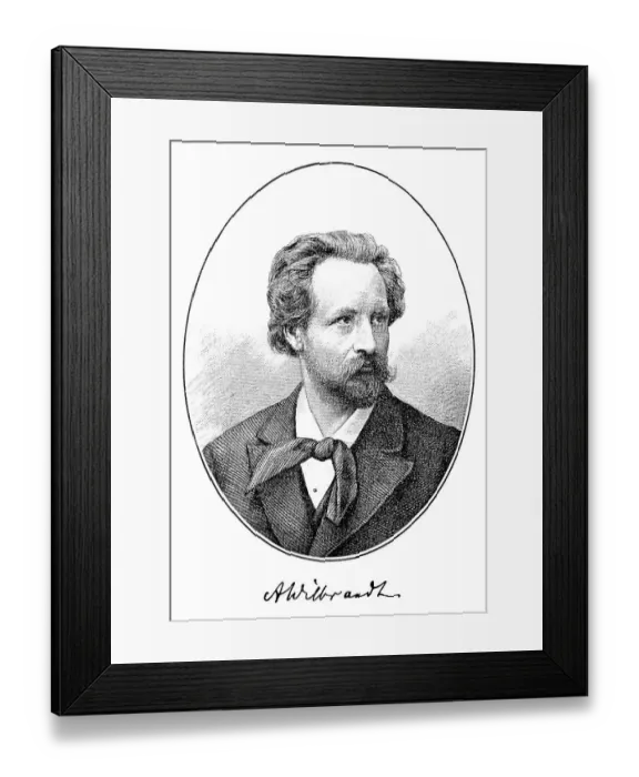 Framed Print : Historic printing, portrait by Adolf von Wilbrandt