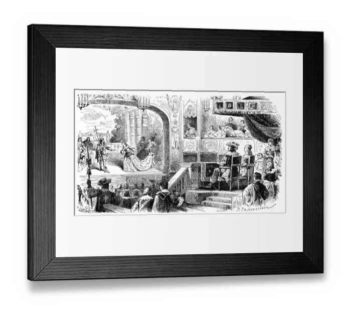 Framed Print : Historical print from the 19th Century
