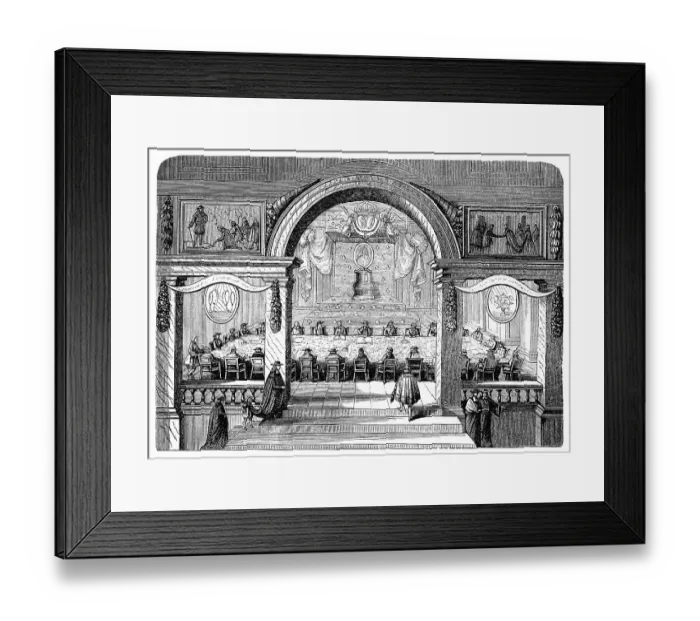 Framed Print : Historical print from the 19th Century Framed Print : Historical print from the 19th Century