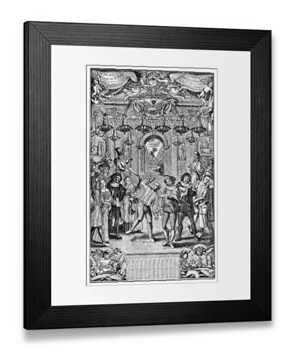 Framed Print : Historical print from the 17th Century Framed Print : Historical print from the 17th Century