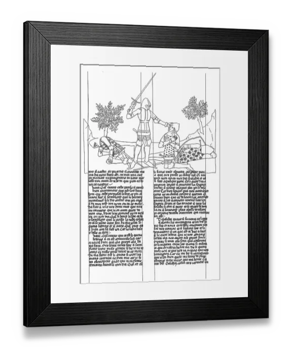 Framed Print : Historical print from the 19th Century