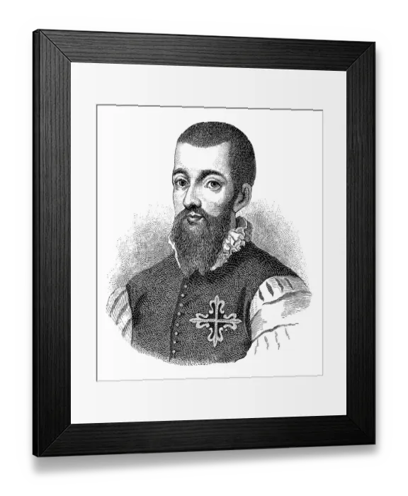 Framed Print : Historical engraving from 19th Century