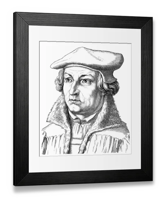 Framed Print : Historical drawing from the 19th Century