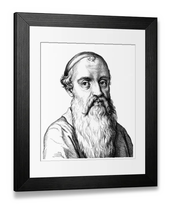Framed Print : Historical drawing from the 19th Century