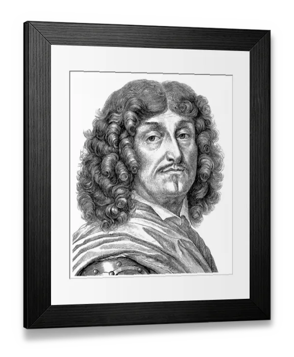 Framed Print : Historical drawing from the 19th century