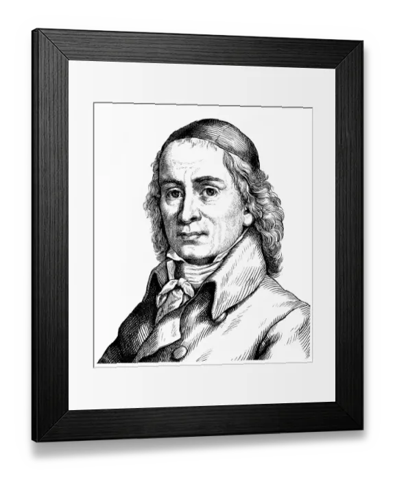 Framed Print : Historical drawing from the 19th century