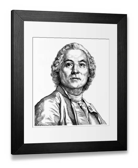 Framed Print : Historical drawing from the 19th century