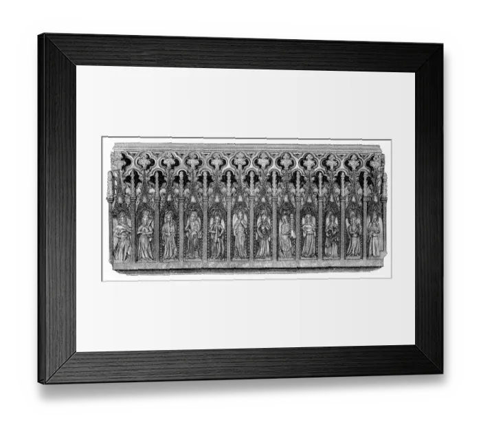 Framed Print : Historical drawing from the 19th Century