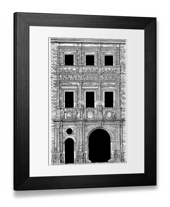 Framed Print : Historical architectural illustration from the 19th Century Framed Print : Historical architectural illustration from the 19th Century