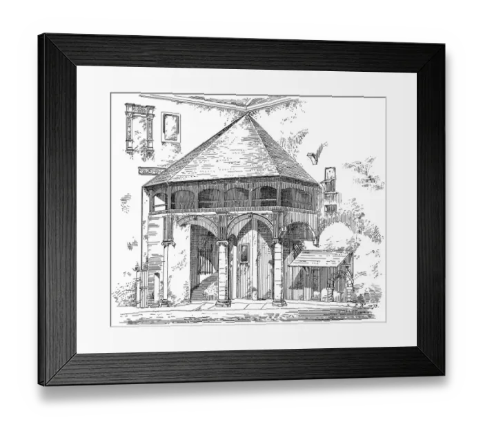 Framed Print : Historical architectural illustration from the 19th Century Framed Print : Historical architectural illustration from the 19th Century