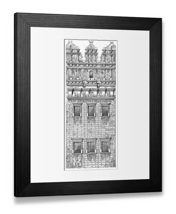 Framed Print : Historical architectural illustration from the 19th Century Framed Print : Historical architectural illustration from the 19th Century