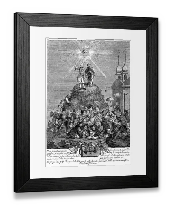 Framed Print : Historical satirical pamphlet from the 18th Century Framed Print : Historical satirical pamphlet from the 18th Century
