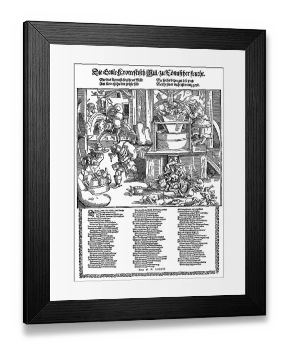 Framed Print : Monks and priests are the devil's wheat