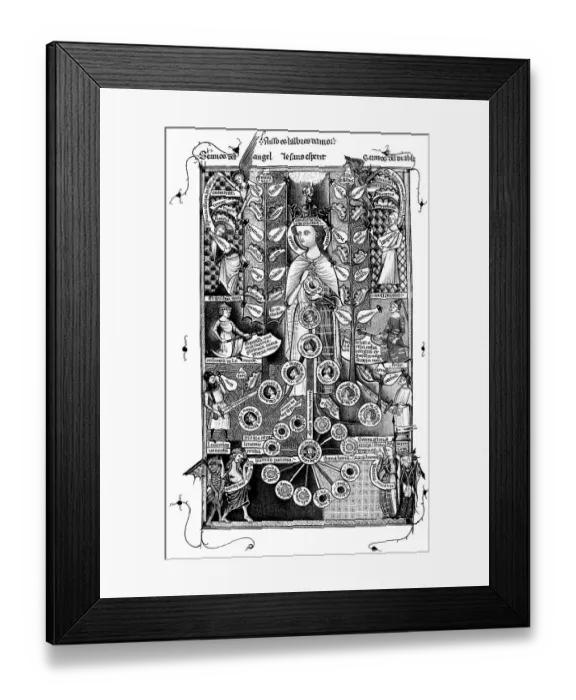 Framed Print : Historical print from the 19th century Framed Print : Historical print from the 19th century
