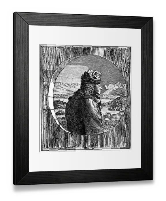 Framed Print : Historical print from the 19th century Framed Print : Historical print from the 19th century
